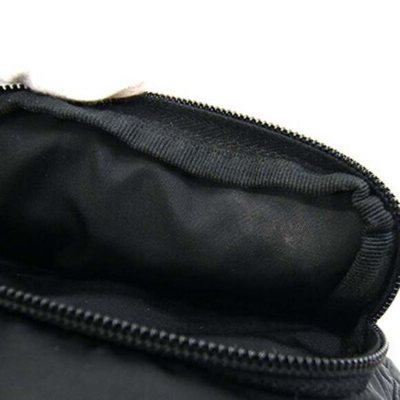 PRADA Black Leather Shoulder Bag